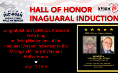 Keith King Among the Inaugural Inductees to the Michigan Military & Veterans Hall of Honor